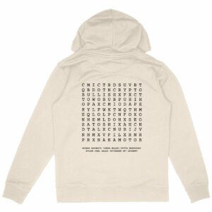 Sweat &agrave; capuche Crypto Words