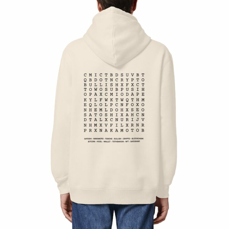 Sweat à capuche Crypto Words